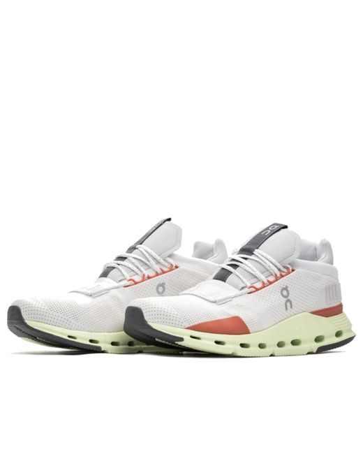 On Shoes White Cloudnova Limelight' for men