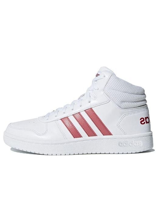 Adidas White (Wmns) Hoops 2.0 Mid