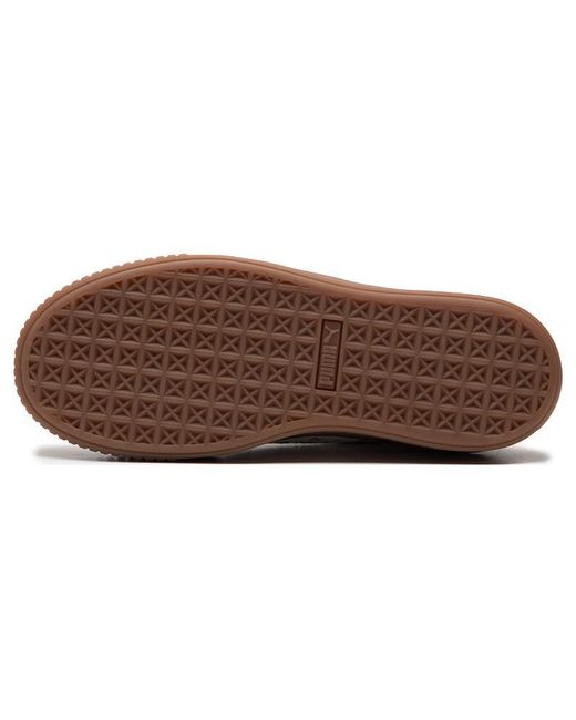 PUMA Brown (Wmns) Suede Platform Draw