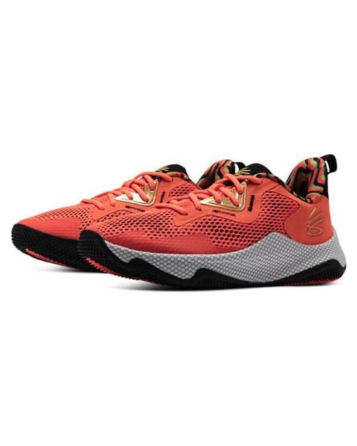 Under Armour Red Curry Hovr Splash 3 for men