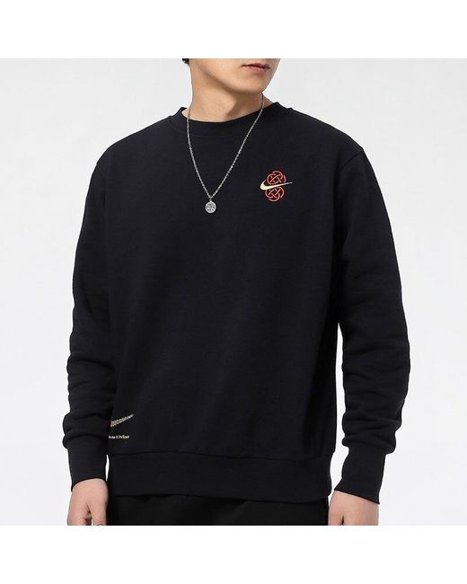 Nike Blue Nba 'Chinese New Year' Sports Print Crew-Neck for men