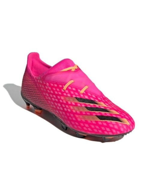 Adidas Pink X Ghosted.2 Fg Shoes 'Shock' for men