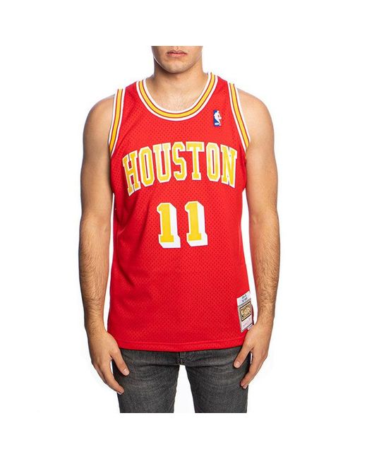 Mitchell & Ness Red Nba Houston Rockets Yao Ming #11 04-05 Swingman Jersey for men