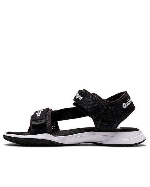 Onitsuka Tiger Ohbori Strap Sandals 'black White' for Men | Lyst
