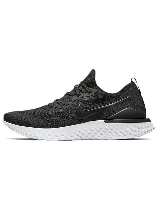 Nike Black Epic React Flyknit 2 'Gunsmoke' for men