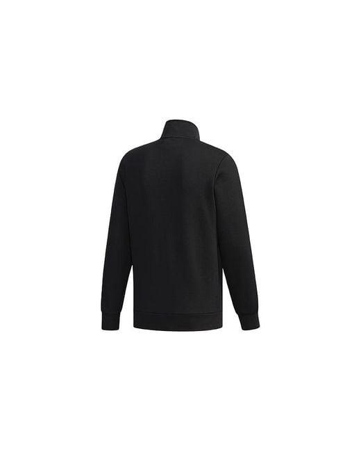 Adidas Black Ai Tt Dk Casual Sports Zipper Stand Collar Jacket for men