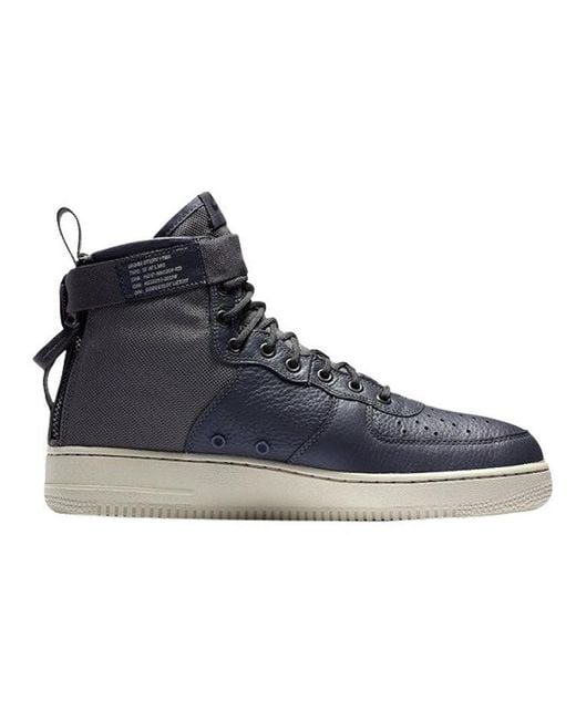 Nike Blue Sf Air Force 1 Mid 'Dark' for men