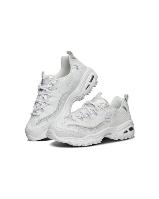 Skechers White (Wmns) D Lites 1.0 Gs