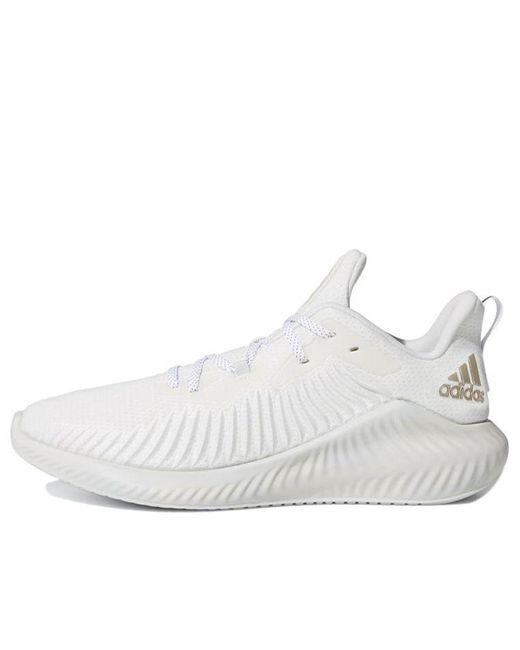 Adidas White Alphabounce+ Run Em 'Crystal' for men