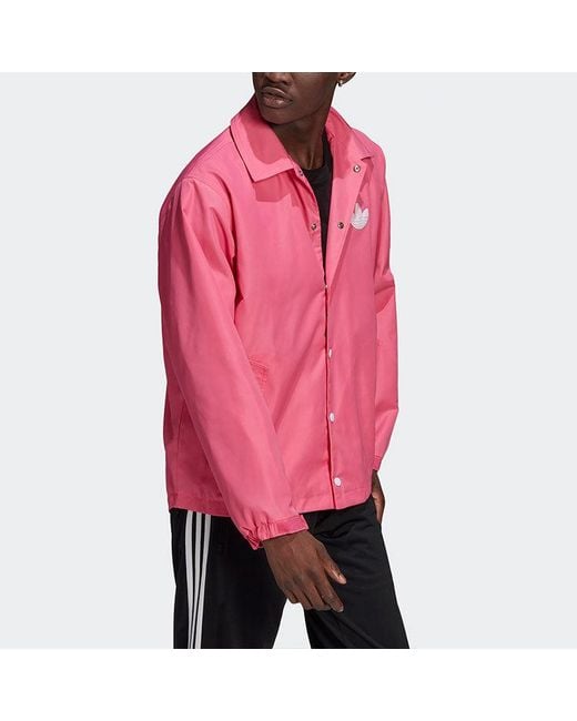 Adidas Pink Originals Big Trfl Jacket for men