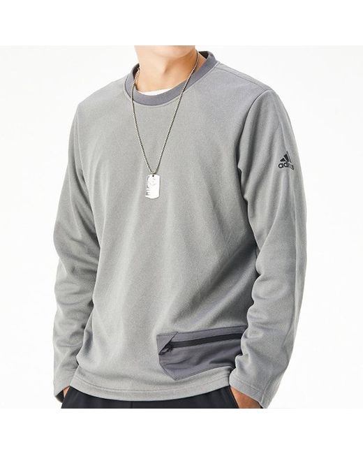 Adidas Gray Fleece Lined Stay Warm Casual Running Sports for men