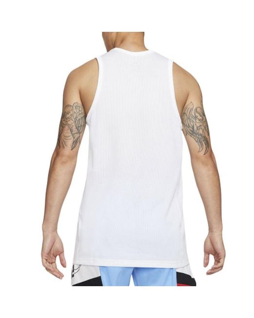 Nike White Dri-Fit Series Sports Sleeveness Vest for men