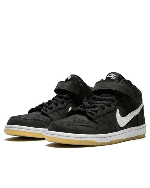 Nike Black Sb Dunk Mid Label' for men