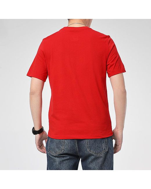 Nike Red Dri-Fit Tortoise Printing Quick Dry Sports Round Neck Short Sleeve Large for men