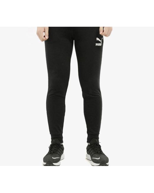 PUMA Black Regular Track Sweatpants for men