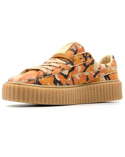 PUMA Brown (Wmns) Fenty X Suede Creepers Camo'