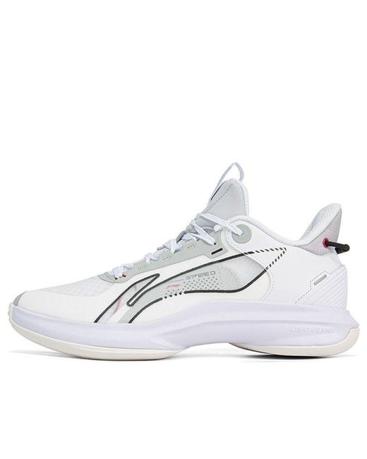 Li-ning White Flashing Mid for men