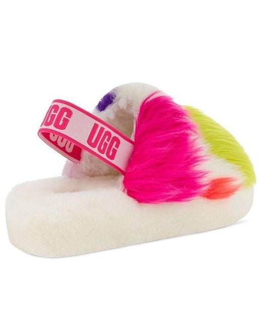 Ugg Pink (Wmns) Fluff Yeah Party Spots Slipper