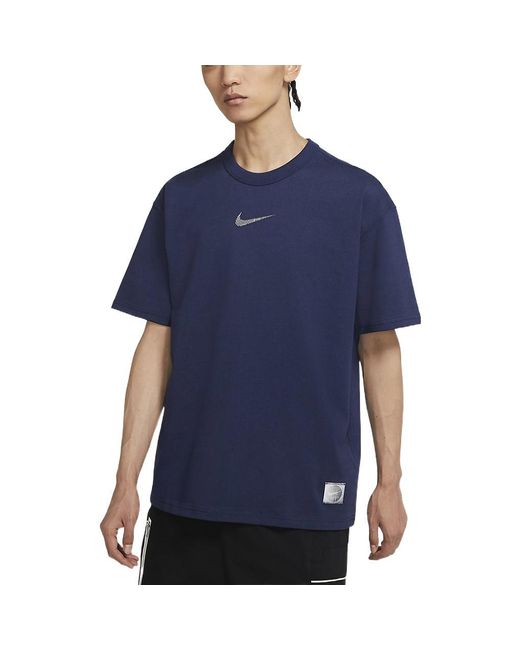 Nike Blue Great Unity Ss Tee Sports Short Sleeve for men