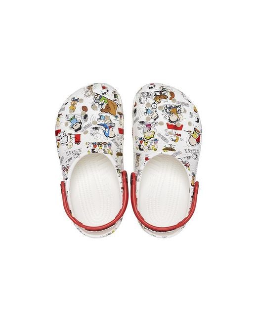 CROCSTM White X Peanuts Classic Clog 'Allover Print'