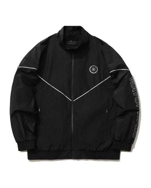 Li-ning Black Way Of Wade Logo Sports Jacket for men