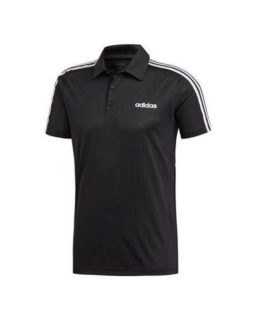 Adidas Black Training Sports Polo Polo Shirt for men