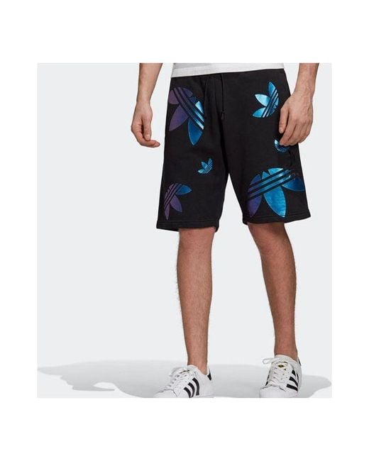 Adidas Blue Originals Logo Printing Casual Shorts for men