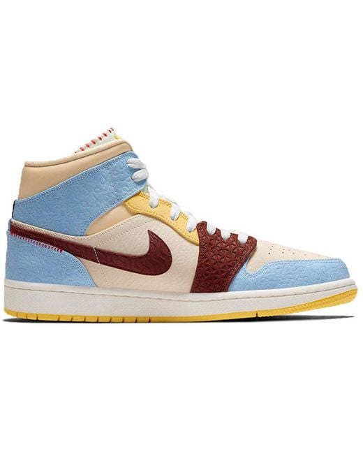 Nike Blue 1 Mid Se X Maison Chateau Rouge 'Fearless' for men