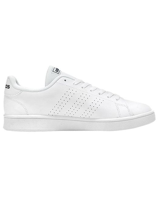 Adidas White Advantage Base Trace' for men