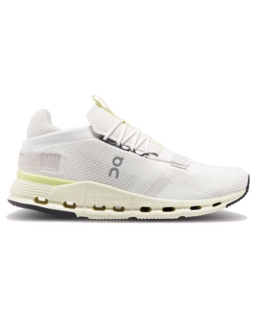 On Shoes White Cloudnova 'Undyed Seedling' for men