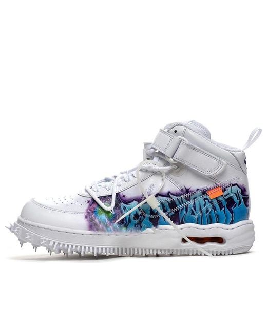 Nike Blue X Off- Air Force 1 Mid 'Graffiti' for men