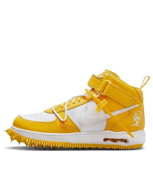 Nike Yellow Air Force 1 Mid X Off for men