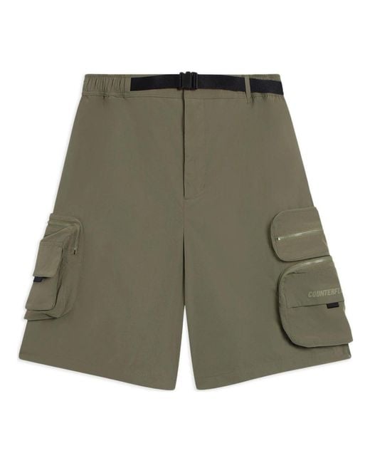 Li-ning Green Counterflow Cargo Shorts 'Military' for men