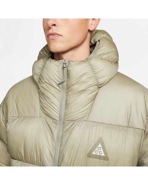 Nike Green Acg Lunar Lake Puffer Jacket 'Light Army' for men