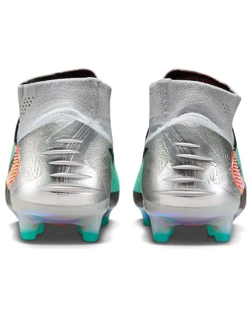 Nike Blue Phantom 6 High Elite Ag 'Chrome' for men
