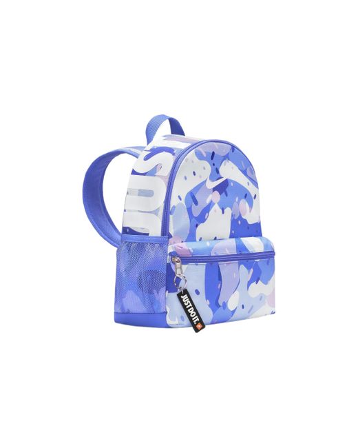Nike Blue Brsla Jdi Mini Bkpk-Aop Athleisure Casual Sports Backpack Student Schoolbag