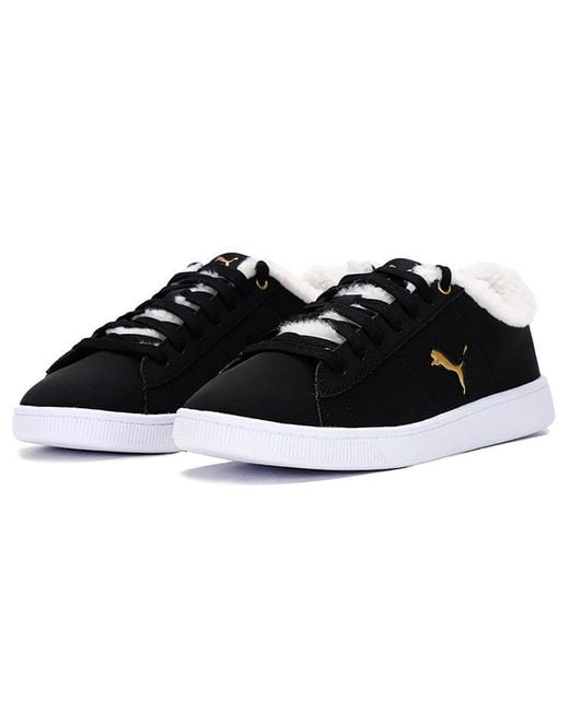 PUMA Black (Wmns) Vikky V2 Cat Teddy Sneakers