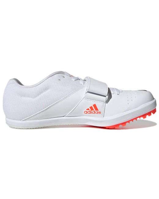 Adidas White Jumpstar Spikes for men