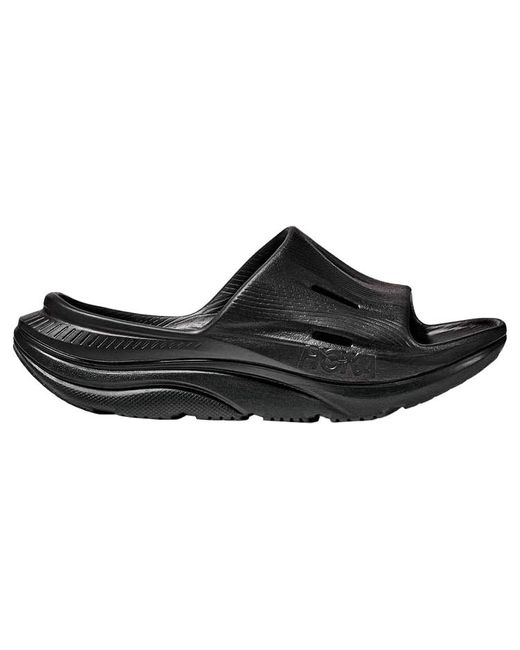 Hoka One One Black Ora Recovery Slide 3 for men