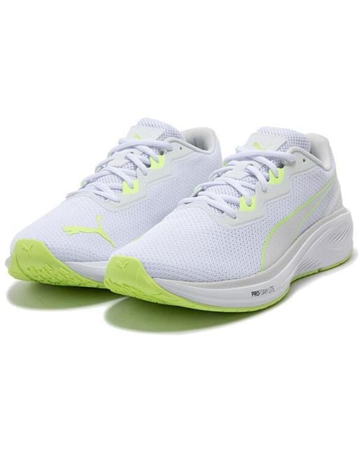 PUMA White Aviator Profoam Sky Bright Running Shoes for men