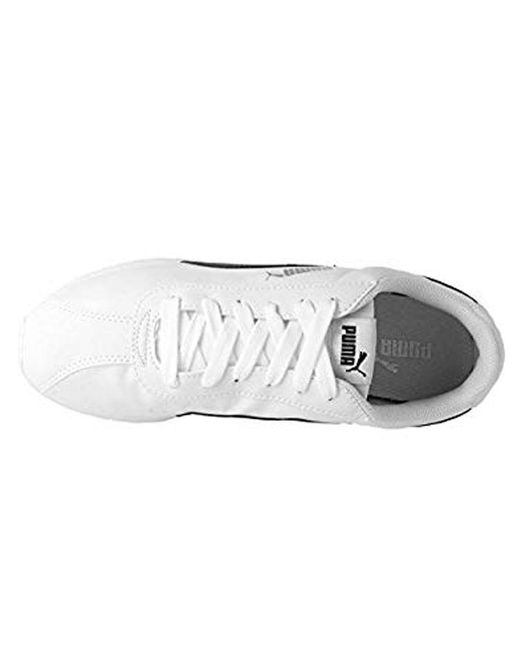 PUMA White Turin Retro Shoes/Sneakers for men