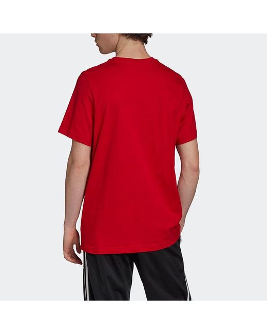 Adidas Red Originals Trefoil Sports Short Sleeve for men
