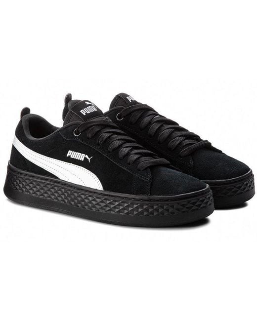 PUMA Black (Wmns) Smash Platform Sd