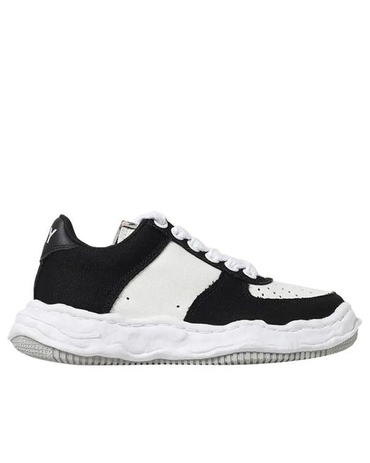 Maison Mihara Yasuhiro Black Wayne Og Sole Canvas Low for men