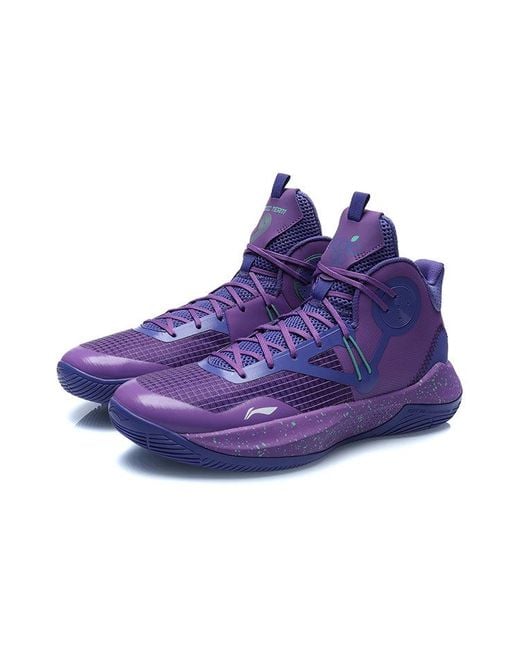 Li-ning Purple Sonic 9 Team Mid for men