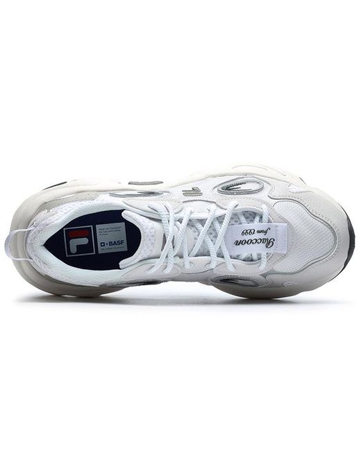 Fila White X Raccoon Sneakers for men