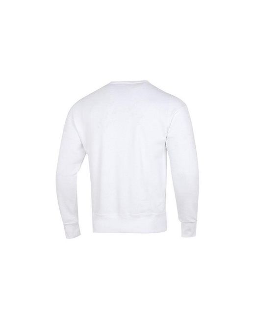 PUMA White Emb Logo Sweatshirt for men