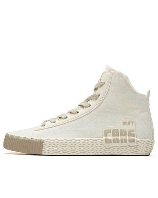Anta White (Wmns) Life Series Sneakers Canvas High Tan'