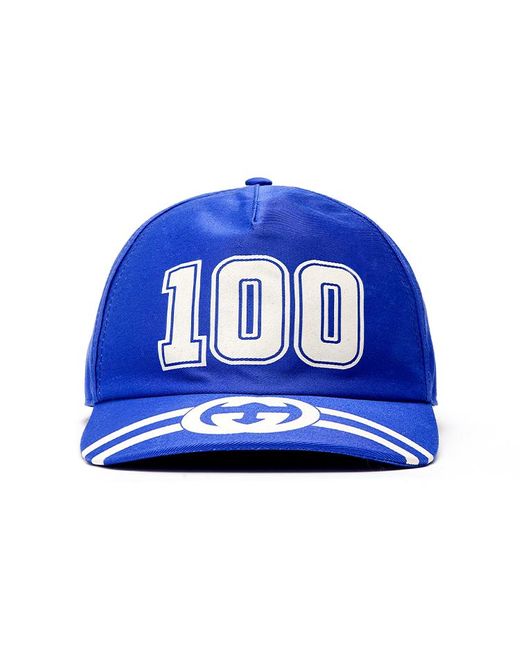 Gucci Blue 100 Baseball Velcro Strap Cap