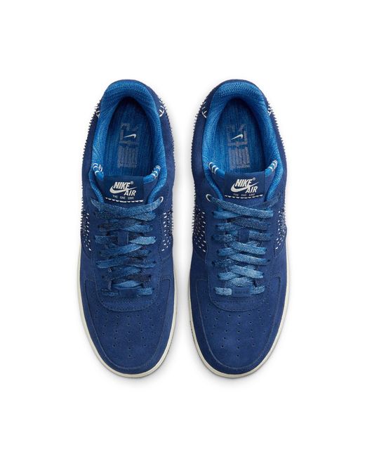 Nike Blue Air Force 1 '07 Prm The One Line Low-Top Sneakers for men